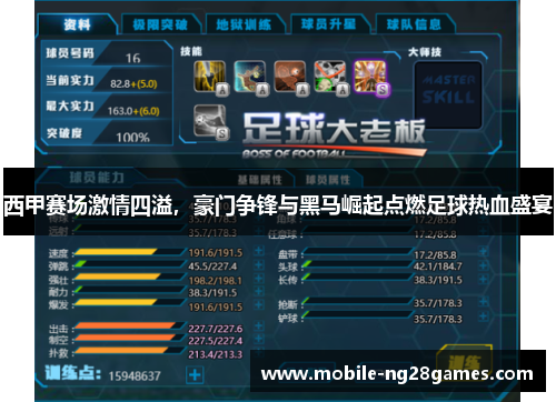 西甲赛场激情四溢，豪门争锋与黑马崛起点燃足球热血盛宴