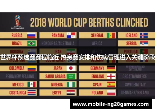 世界杯预选赛赛程临近 热身赛安排和伤病管理进入关键阶段